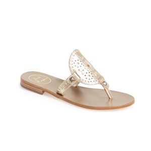 Gold Jack Rogers Georgica Sandal